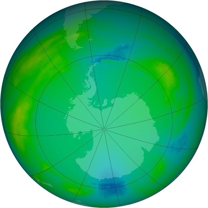 Ozone Map 1982-07-17